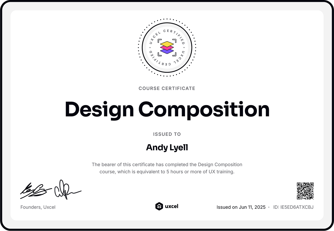 Design Composition certification